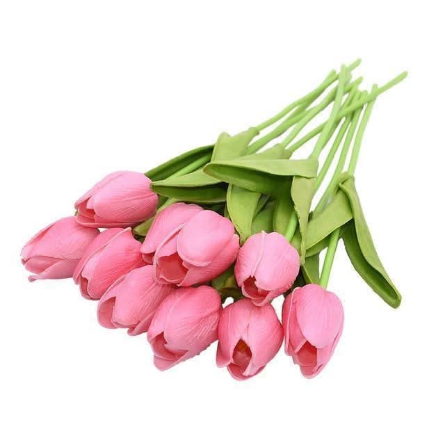 TULIPLUME – Composition florale artificielle pour une décoration de table élégante