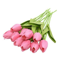 TULIPLUME – Composition florale artificielle pour une décoration de table élégante