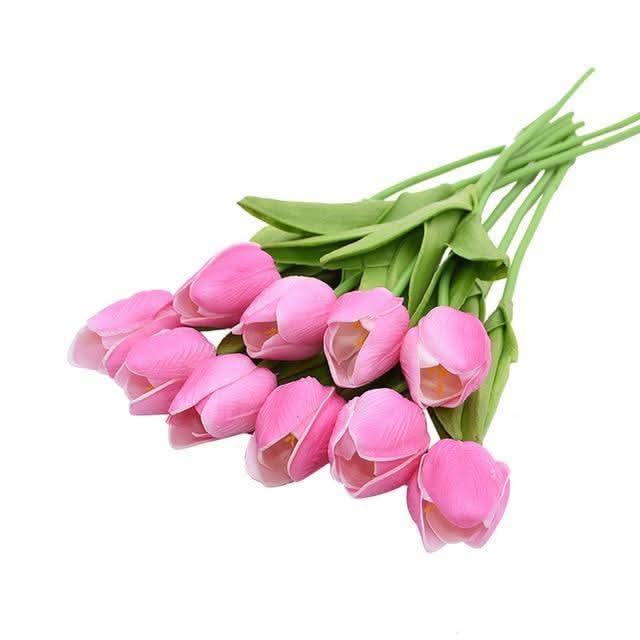 TULIPLUME – Composition florale artificielle pour une décoration de table élégante