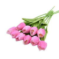 TULIPLUME – Composition florale artificielle pour une décoration de table élégante