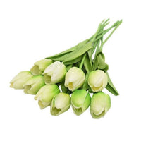 TULIPLUME – Composition florale artificielle pour une décoration de table élégante