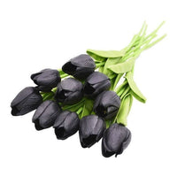 TULIPLUME – Composition florale artificielle pour une décoration de table élégante