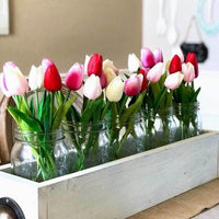 TULIPLUME – Composition florale artificielle pour une décoration de table élégante