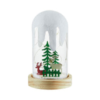 SNOWGLOW – Lampada da tavolo con scena natalizia innevata per un'atmosfera festosa