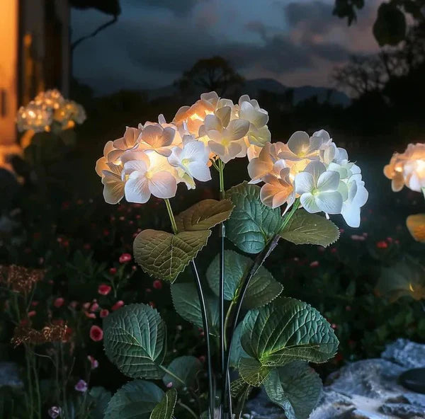 HYDRANGEALIVA – Décoration hortensia lumineuse pour espaces extérieurs élégants