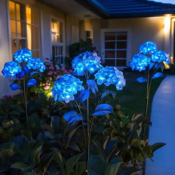 HYDRANGEALIVA – Décoration hortensia lumineuse pour espaces extérieurs élégants