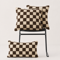 TEDDAVELIX – Plush Teddy Pillow Covers for Cozy Sofa Comfort