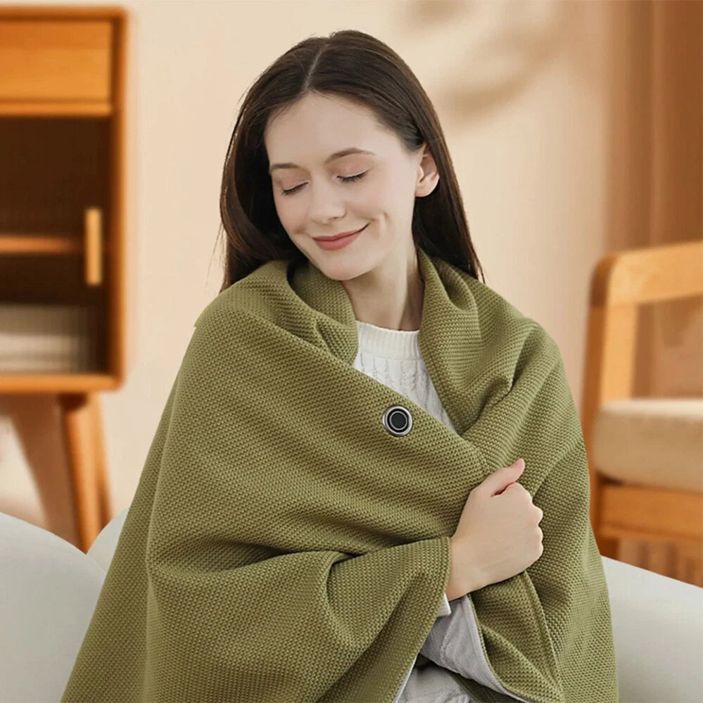 COZYEMBER – Heated Throw for Warm Evening Relaxation