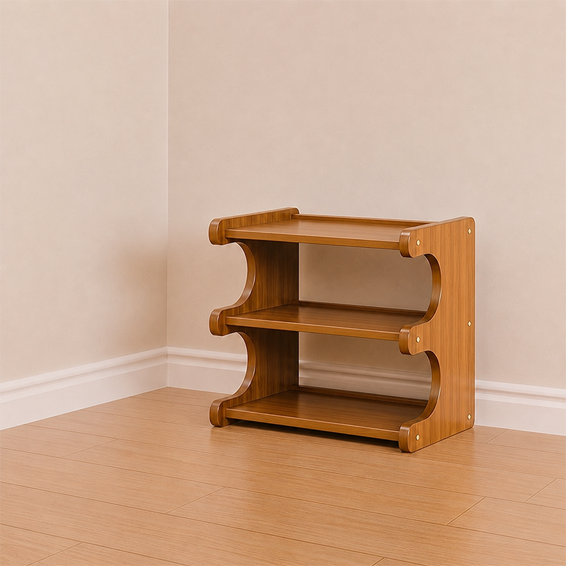 NORDSHOE – Scandinavian Shoe Rack with Open Shelves for Easy Storage