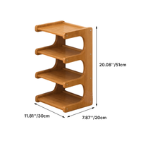 NORDSHOE – Scandinavian Shoe Rack with Open Shelves for Easy Storage