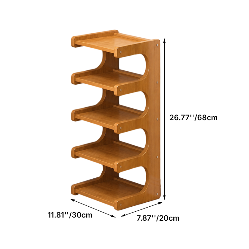 NORDSHOE – Scandinavian Shoe Rack with Open Shelves for Easy Storage