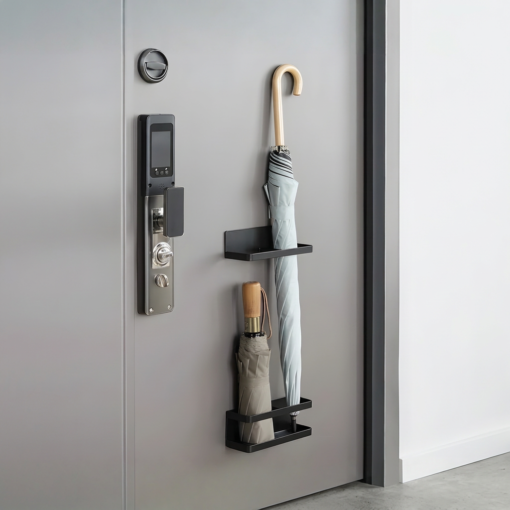UMBRENIX – Wall-Mounted Umbrella Stand for Space-Saving Storage