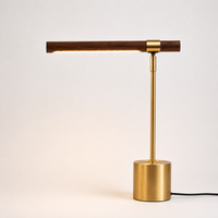 NUTAVENIX – Walnut-Finish Table Light for Warm Ambient Glow