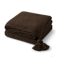 SCANDICREST – Couverture en tricot épais pour un intérieur raffiné et confortable