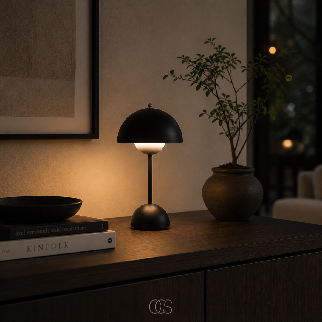 SCANDERIX – Wireless Bedside Lamp for Effortless Evening Comfort
